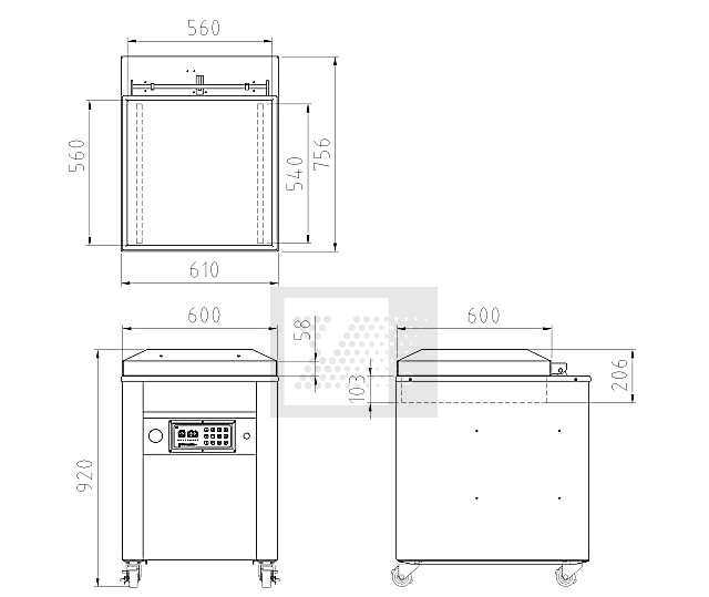 立地型精緻型真空機(54CM)