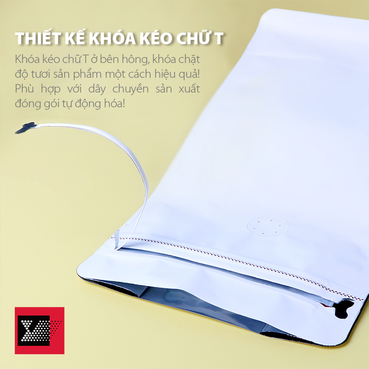 Zip và mép xé chữ U