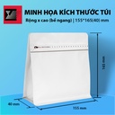 Minh họa kích thước túi
