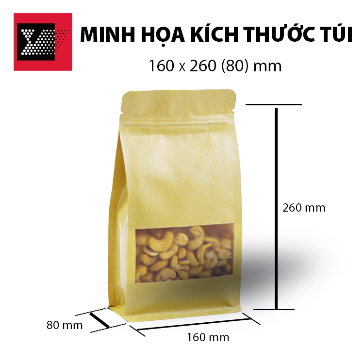 開窗牛皮夾鏈立袋