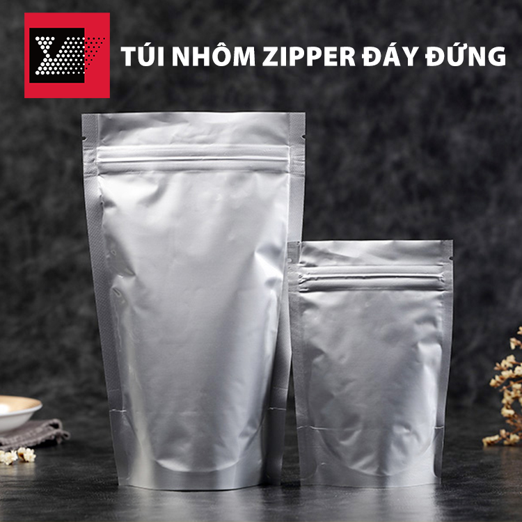 Túi nhôm zipper đáy đứng