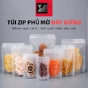 Túi zip phủ mờ đáy đứng