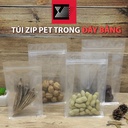 Túi zip PET trong đáy bằng