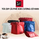 Túi zip cà phê kim cương có van